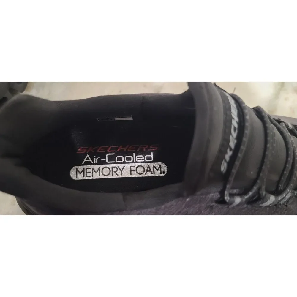 Skechers Slip On Glide-Step Air-Cool Memory Foam Black Shoes Size 8.5 SN 233013